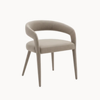 Grijze Eetkamerfauteuil met Gestoffeerde Armleuningen-Stoel-Areamas-Grijs-Areamas