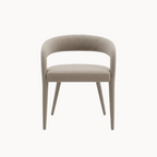 Grijze Eetkamerfauteuil met Gestoffeerde Armleuningen-Stoel-Areamas-Grijs-Areamas