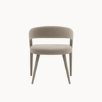 Grijze Eetkamerfauteuil met Gestoffeerde Armleuningen-Stoel-Areamas-Grijs-Areamas