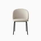 Moderne Keukenstoel met Rugleuning – Minimalistisch Design-Stoel-Areamas-Ivoor-Areamas