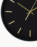 Zwarte Wandklok met Stil Quarzmechanisme-Wall Clock-Areamas-Areamas