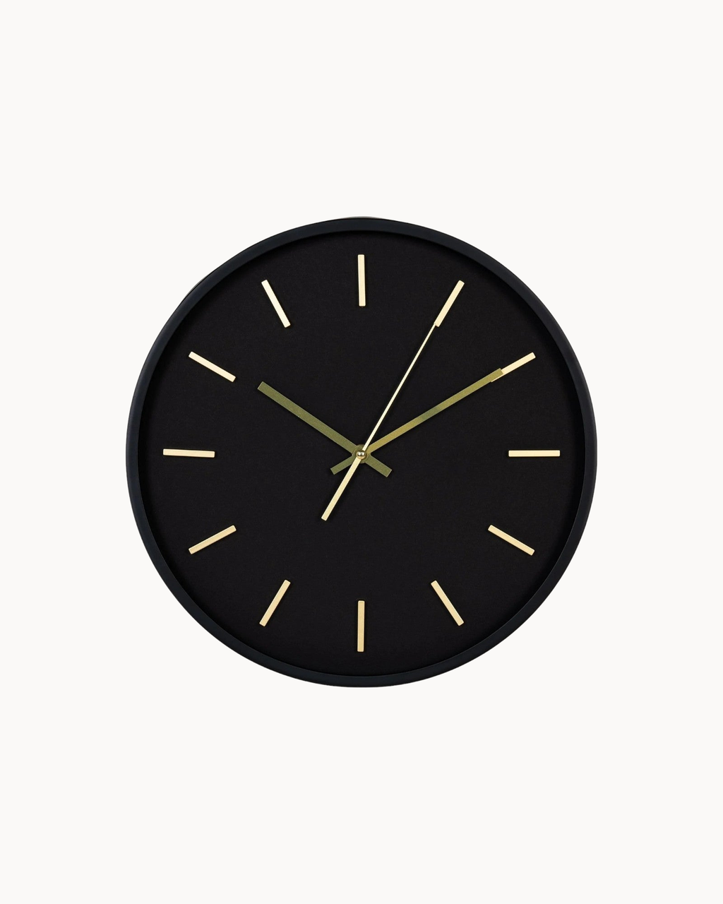 Zwarte Wandklok met Stil Quarzmechanisme-Wall Clock-Areamas-Areamas