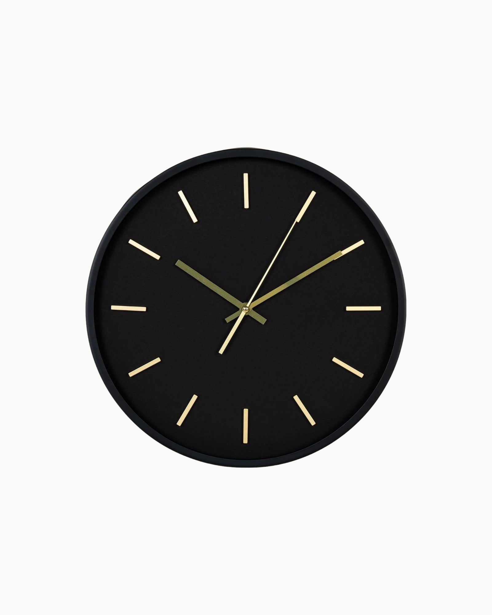 Zwarte Wandklok met Stil Quarzmechanisme-Wall Clock-Areamas-Areamas