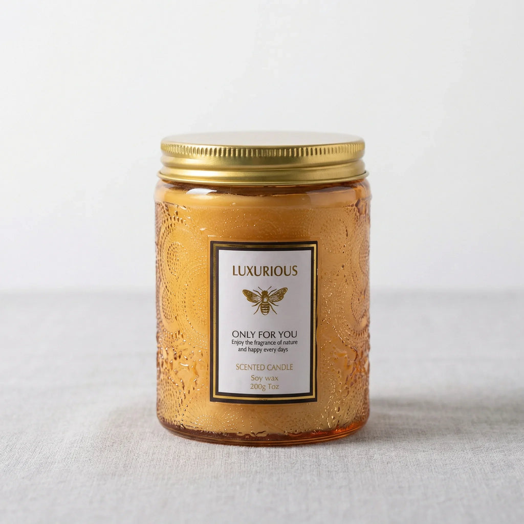 Geurkaars in Pot Sojawas Baltic Amber