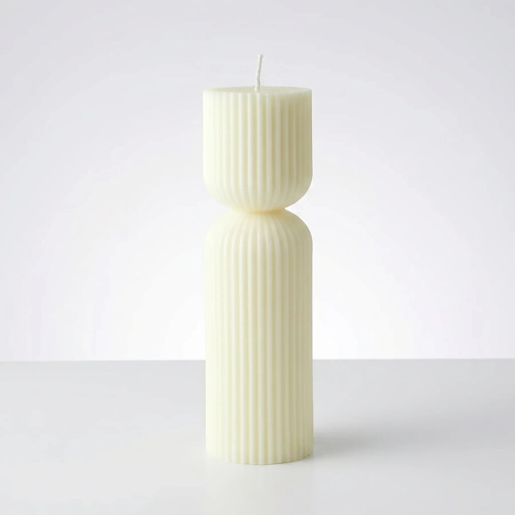 Nordic Ribbel Kaars Cilinder Pilaar
