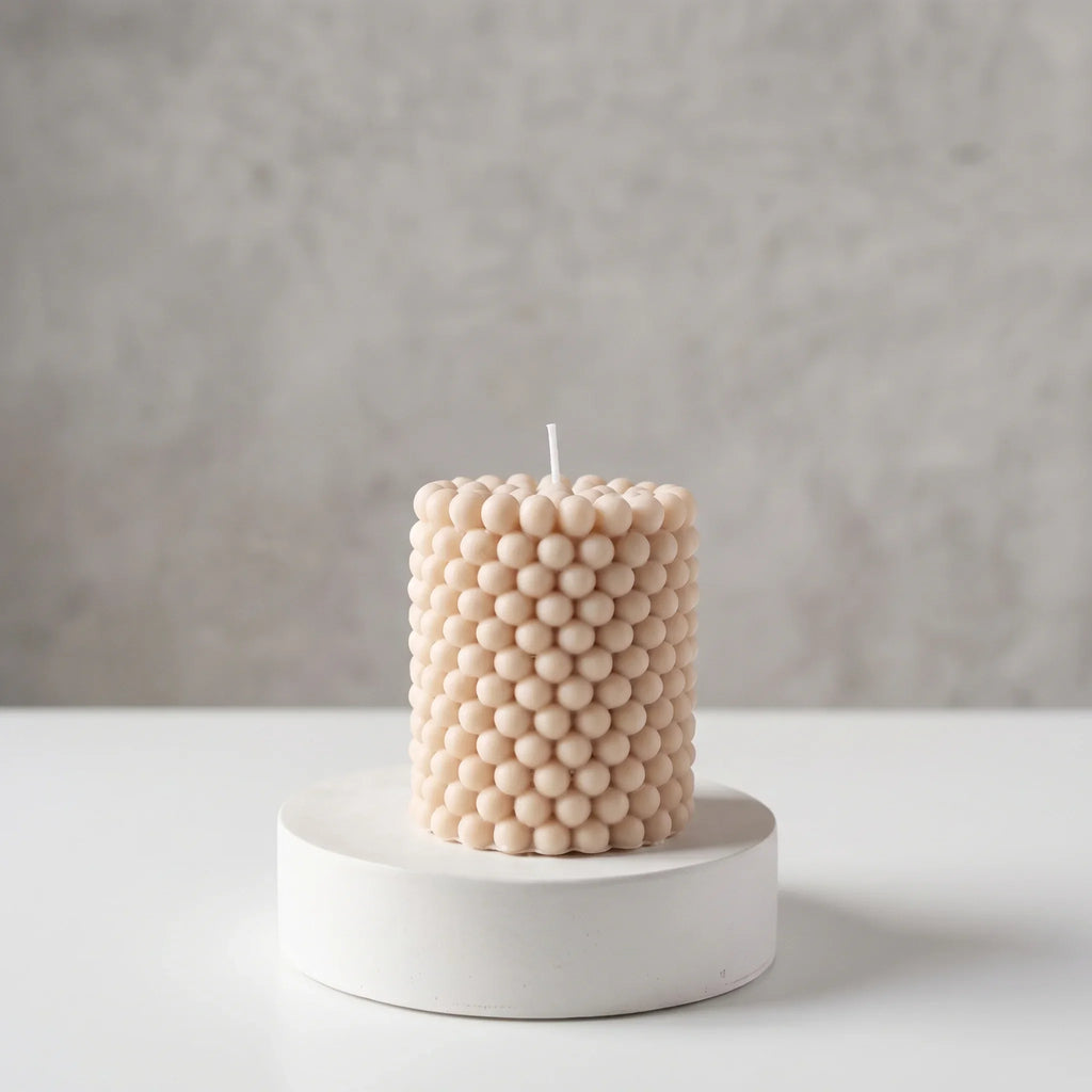 Nordic Bubble Kaars Cilinder Design