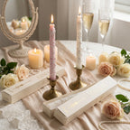 Set van 2 Dinerkaarsen Decoratief Design Geurkaars