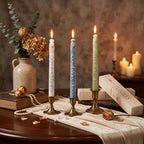 Set van 2 Dinerkaarsen Decoratief Design Geurkaars