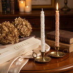 Set van 2 Dinerkaarsen Decoratief Design Geurkaars