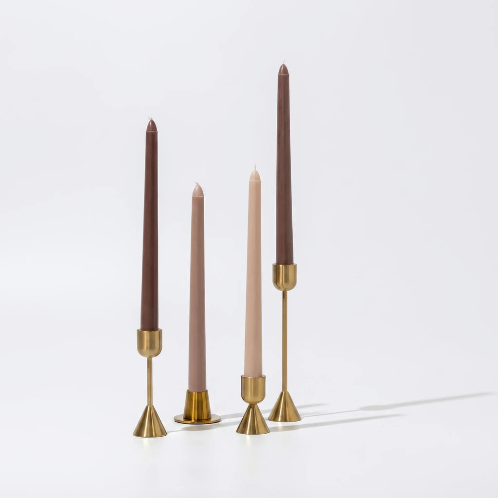 Set van 4 Dinerkaarsen Gradient Kleur Ongeparfumeerd